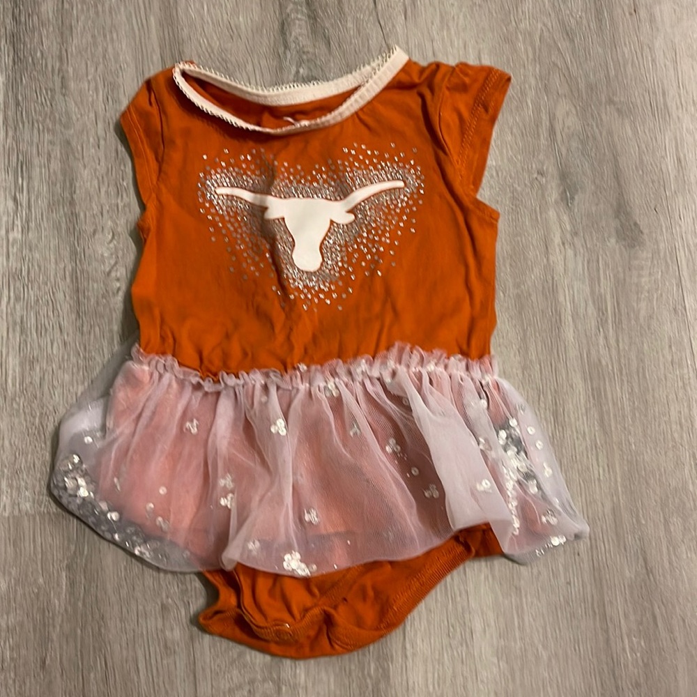 University of Texas 9 mo onesie skirt